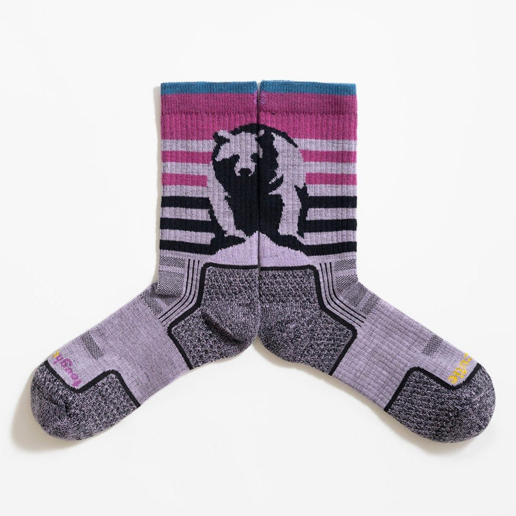 Sasha the Fierce Bear Merino Wool Hiker Crew