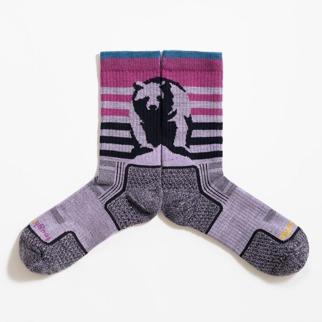 Sasha the Fierce Bear Merino Wool Hiker Crew