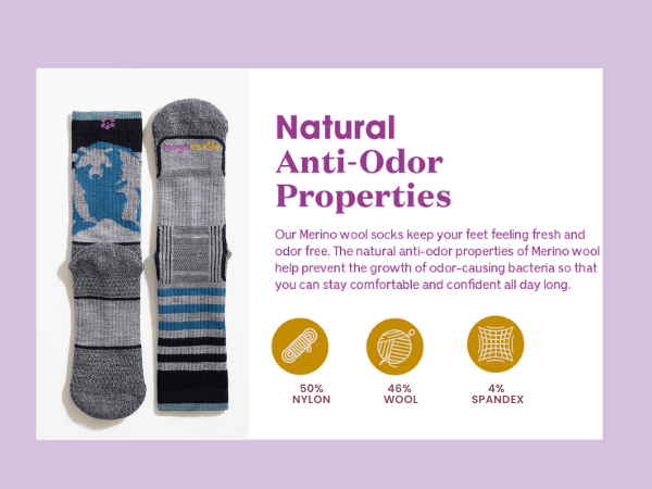 Sasha the Fierce Bear Merino Wool Hiker Crew