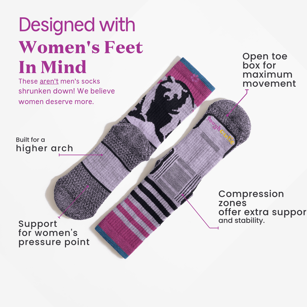 Sasha the Fierce Bear Merino Wool Hiker Crew