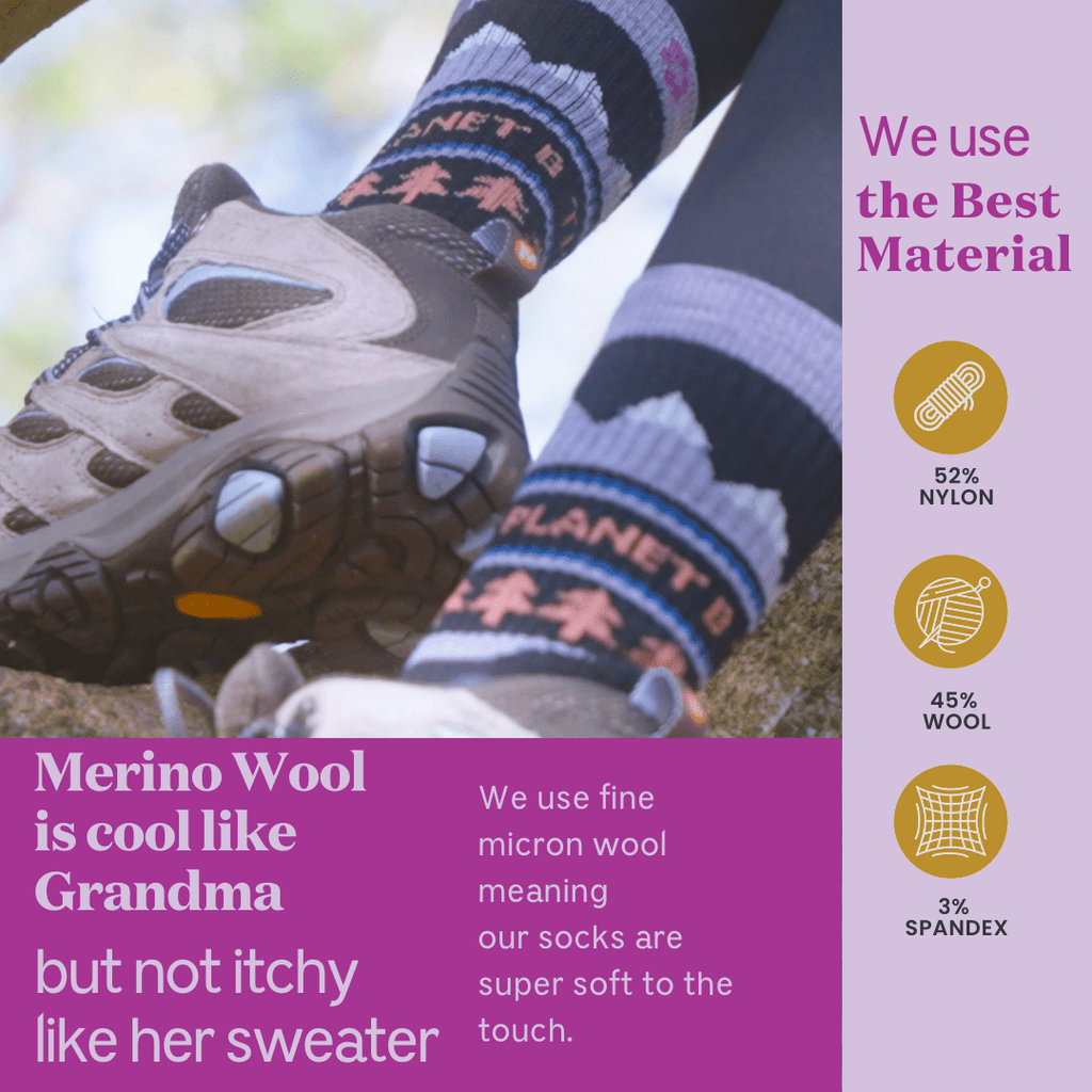 No Planet B Merino Wool Hiker Crew