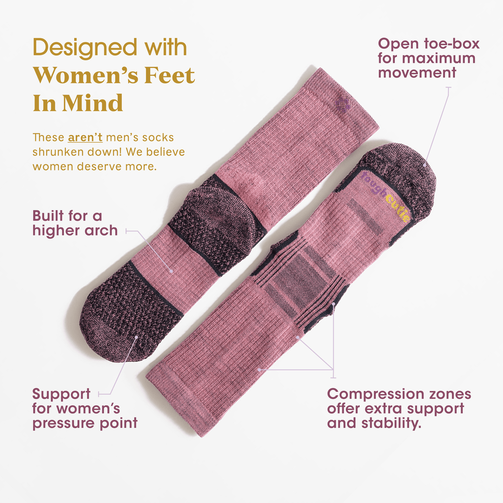 Eve Ladies Light Weight Merino Wool Hiker Crew