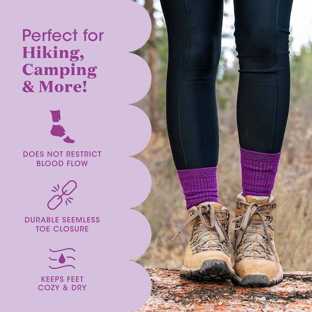 Eve Ladies Light Weight Merino Wool Hiker Crew