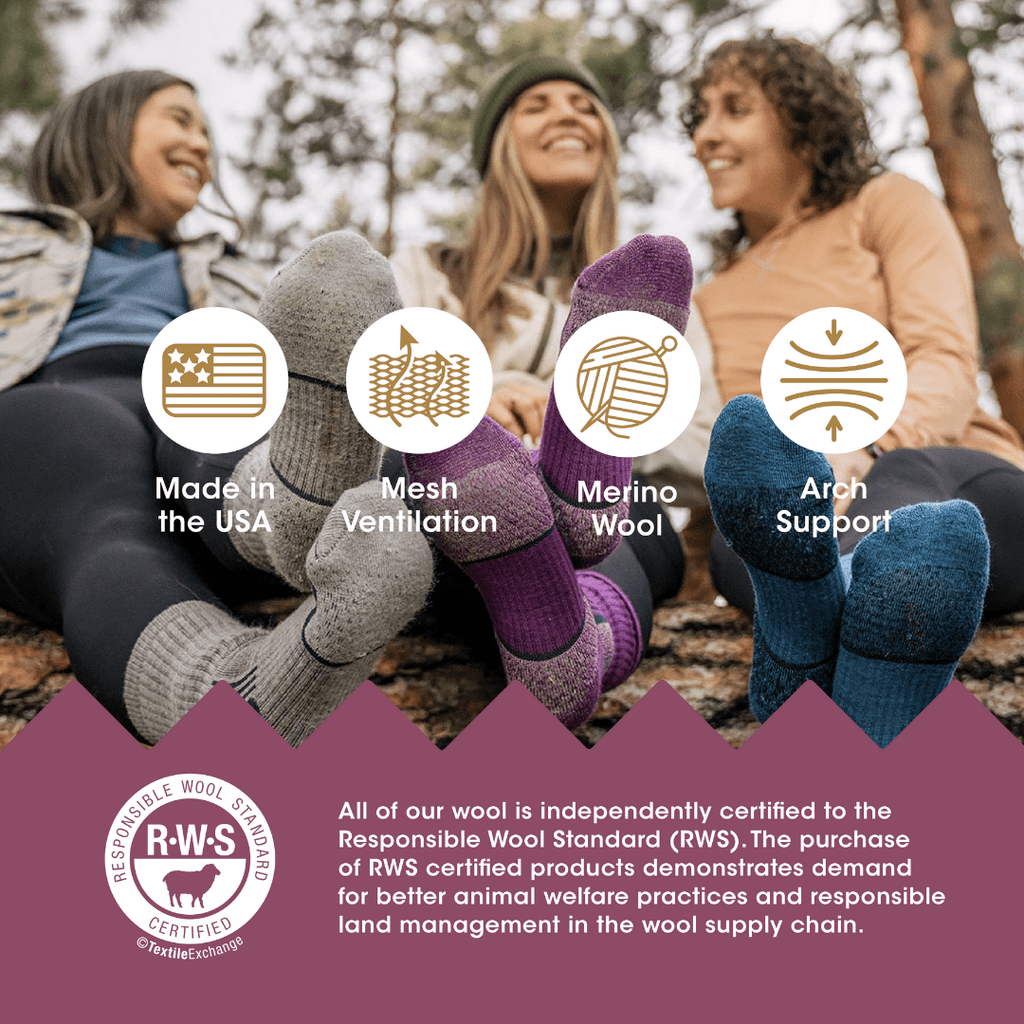 Sasha the Fierce Bear Merino Wool Hiker Crew